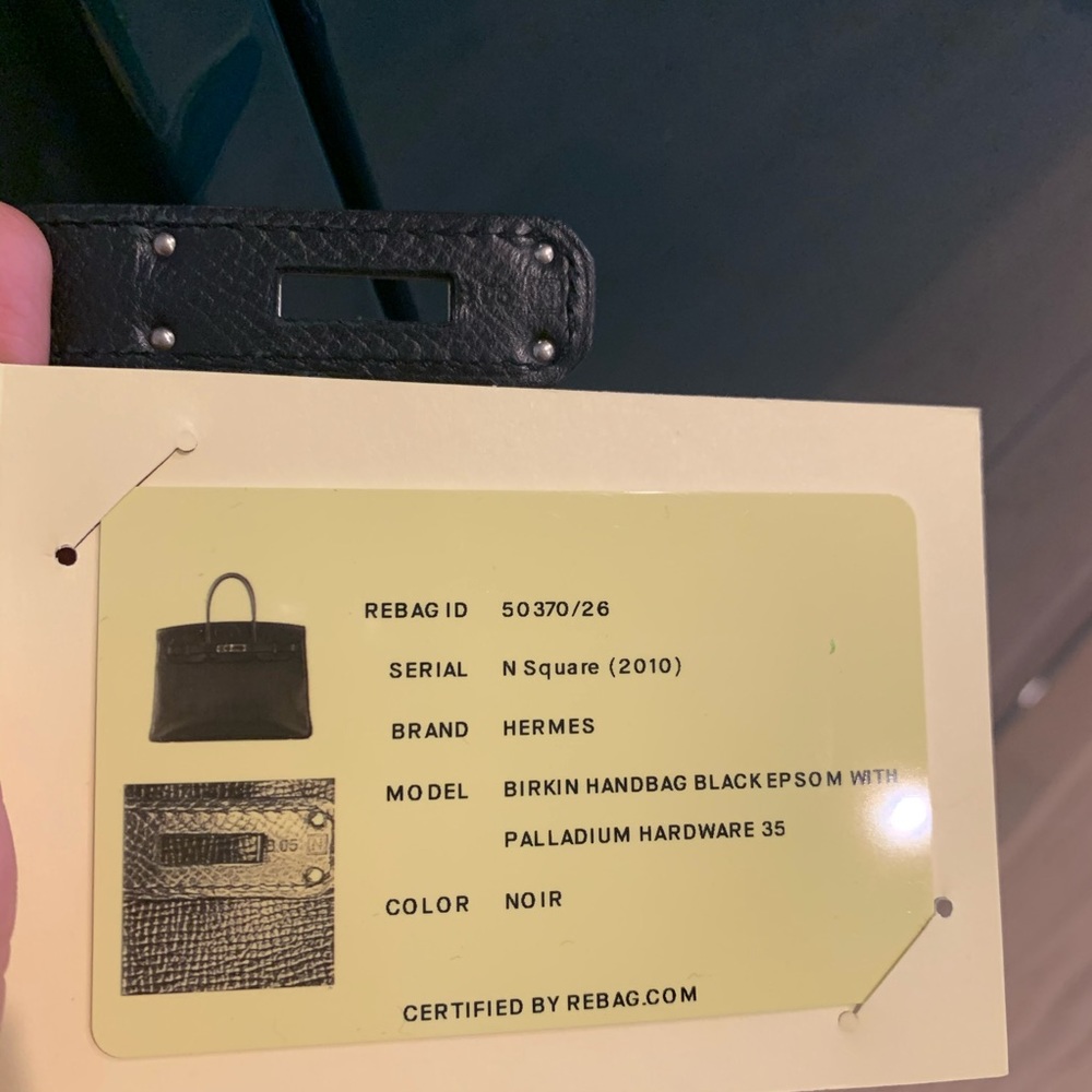 Hermes Birkin 35 Epsom Leather Black Palladium - Picture 15 of 16